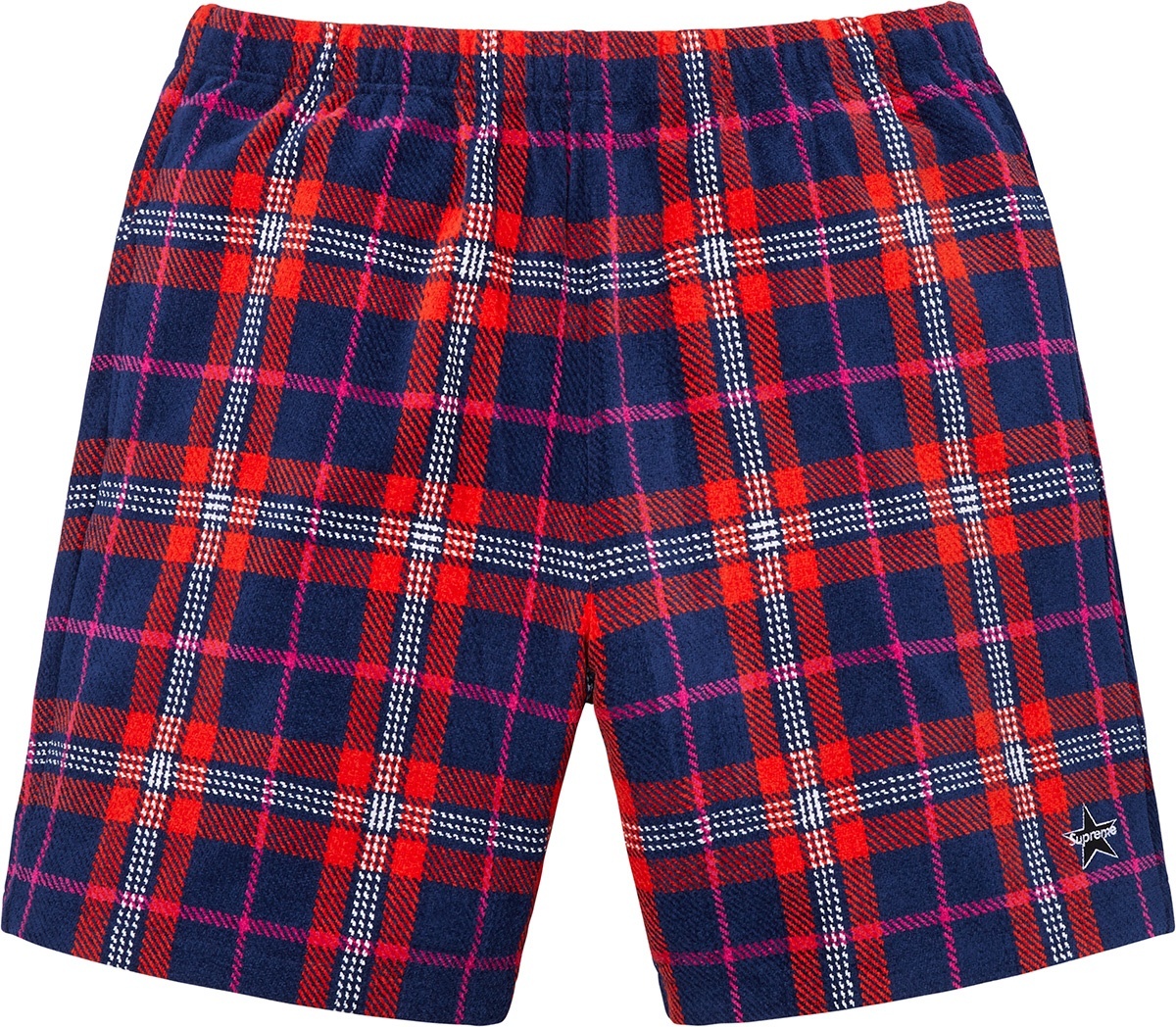 Plaid Velour Short view 2